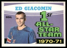 Ed Giacomin 1971-72 O-Pee-Chee #250 New York Rangers NM-MT