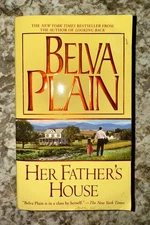 VINTAGE 2002 HER FATHER'S HOUSE BY BELVA PLAIN BOOK RARE HTF