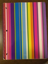 Lisa Frank - Vintage "ultra color" Spiral Notebook - 10.5" x 8" few pgs missing