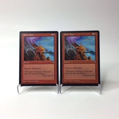 (2) MTG Stone Rain Tempest Magic The Gathering Vintage 1997