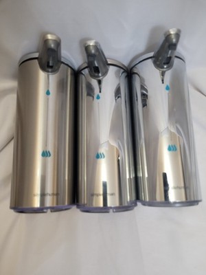 Lot of 3 Simplehuman 9oz Touch Free Rechargeable Sensor Soap Pump Dispensers