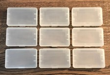 Lot Of 9 Clear Plastic Gameboy Advance GBA Protective Cases For Games