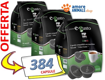 384 Kapseln Pop Caffè E-GUSTO Cremos Extra Caffè Dolce Gusto Nescafé kompatibel