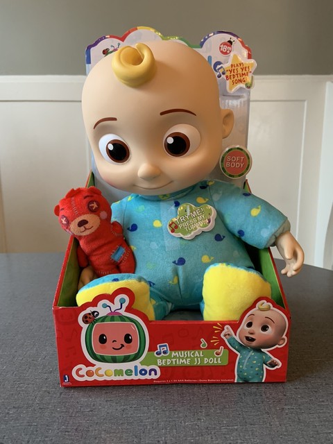 Cocomelon Musical Bedtime JJ Doll with Plush Tummy and Roto Head for sale online | eBay