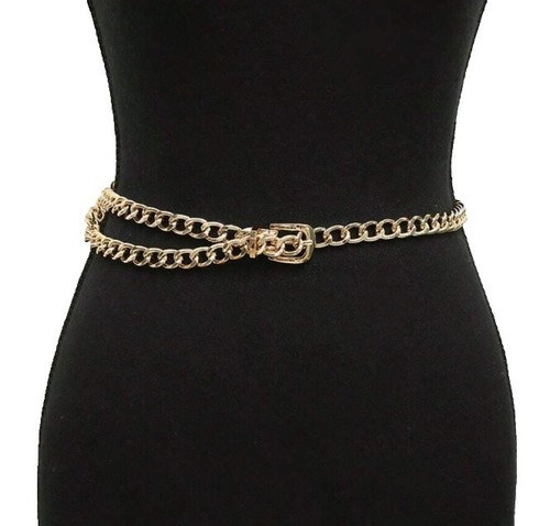 Floral Medallion Chain Belt Boho Chic Western Festival 2pcs spring summer womens metal oval belt chain boho vintage  main image 2