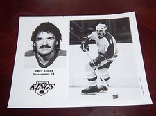 Los Angeles Kings Jerry Korab 1980's player photo 8x10 
