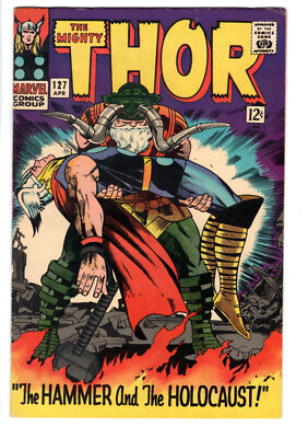 MIGHTY THOR #127 (1966) - GRADE 7.5 - MARVEL 1ST APP PLUTO HIPPOLYTA VOLLA