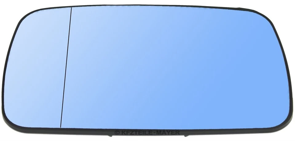 SPIEGELGLAS SET LINKS UND RECHTS BMW E46 E39 ASPHÄRISCH BEHEIZT GLAS BLAU GETÖNT - Bild 3 von 4