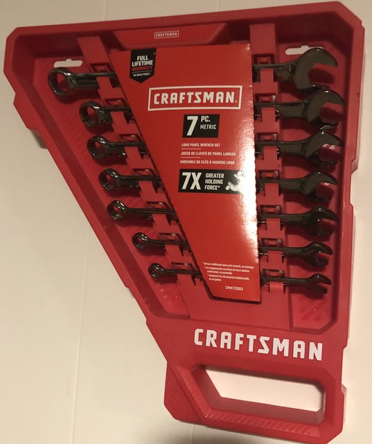 CRAFTSMAN CMMT 12063 Metric 7 PIECE 12 POINT COMBINATION WRENCH SET for
