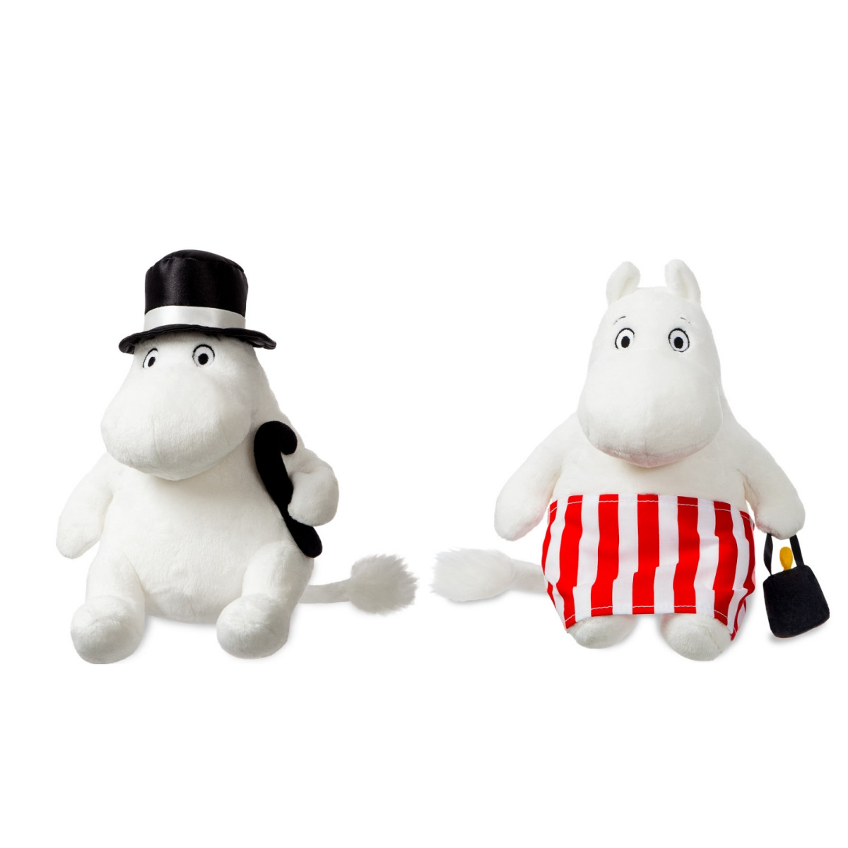 Aurora Moomin The Moomins 8"" Plush Mamma And Pappa Cuddly Soft Toy Kids Teddy