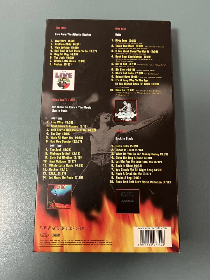 AC/DC – Bonfire 5 CD Box set 2003 E.U Press NM/NM RARE!! - Image 4 of 4