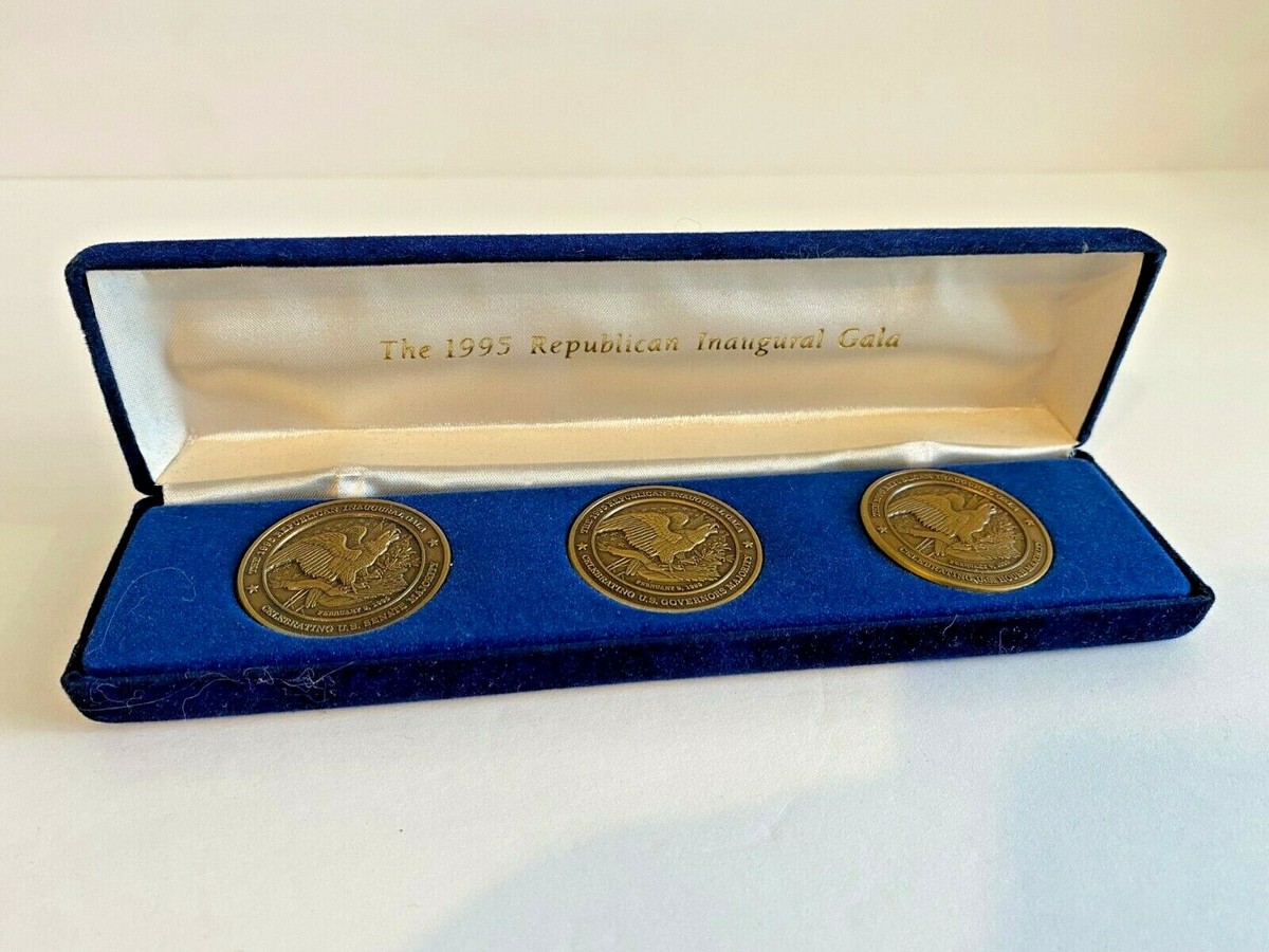 1995 Republican Inaugural Gala Commemorative Coins Token Set - Dole Newt  Barbour | eBay
