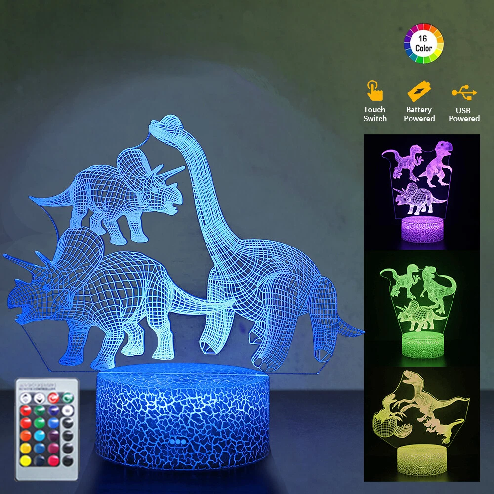 3d night cheap light dinosaur