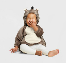 Infant Hedgehog Halloween Costume Plush Pullover Size 12-18 Months