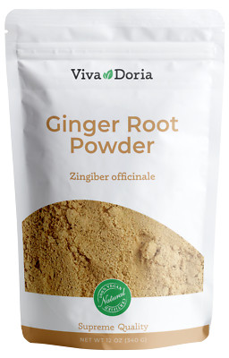 Viva Doria Ginger Root Powder, Raw Ground Ginger, 12 oz