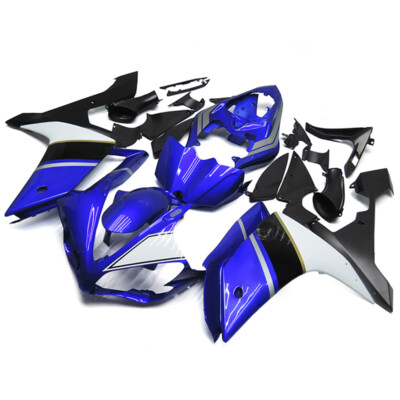 Blue Black Fairing Kit for 2007 2008 Yamaha YZF R1 07 08 ABS Injection Bodywork