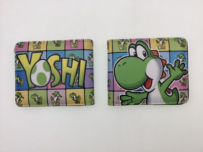 Super Mario Yoshi Anime Wallet Short Bifold Purse Money Card Holder Wallets
