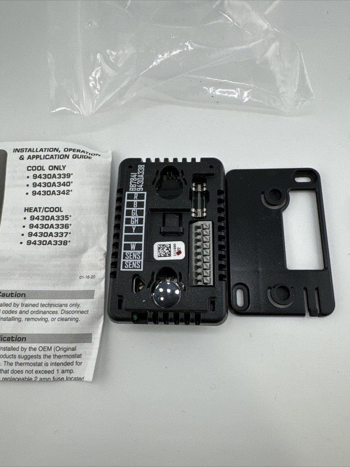 Coleman AIRXCEL 9430A338 RV Camper AC Digital Thermostat Black Heat