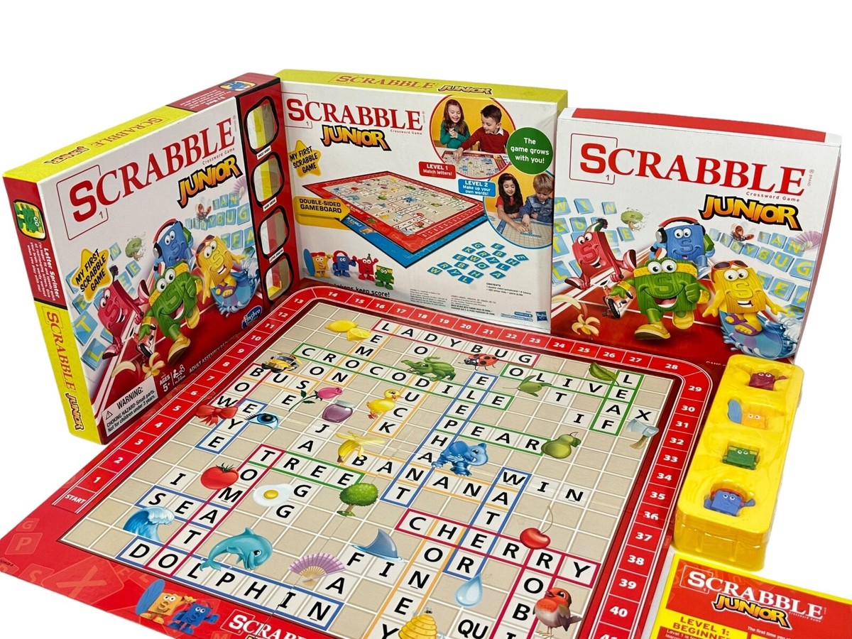 Scrabble Junior Crossword Game Double Sided Game Board