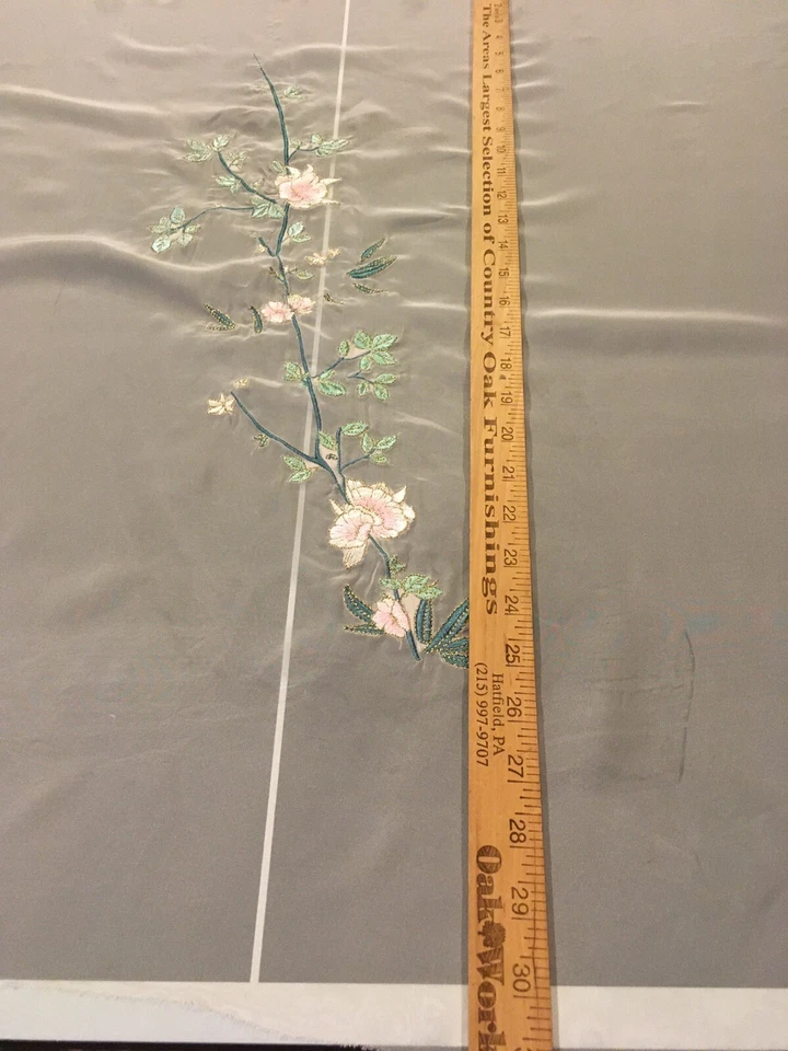 62” wide polyester georgette Fabric ￼w embroidery 30”long - Image 2 of 4