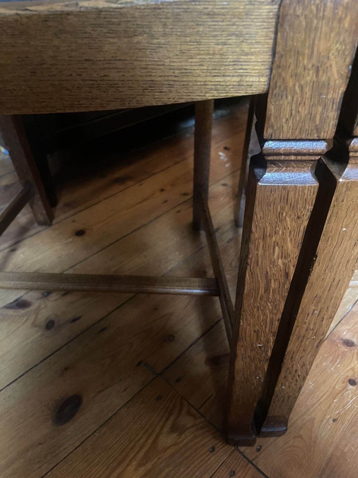 A Pair Of Vintage Oak Dining Chairs eBay