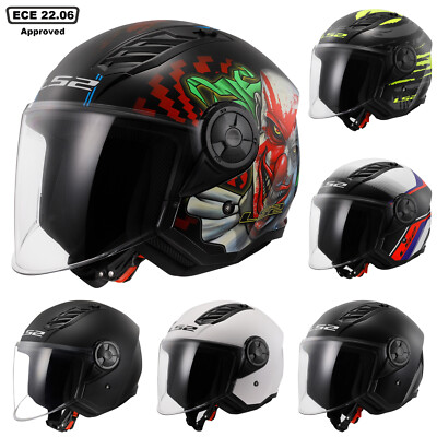 LS2 OPEN FACE HELMET OF616 MOTORCYCLE MOTORCYCLE AIRFLOW SCOOTER ECE 22.06