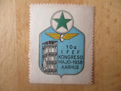 (3422) Reklamemarke - 10a Kongreso Esperanto Aarhus 1958