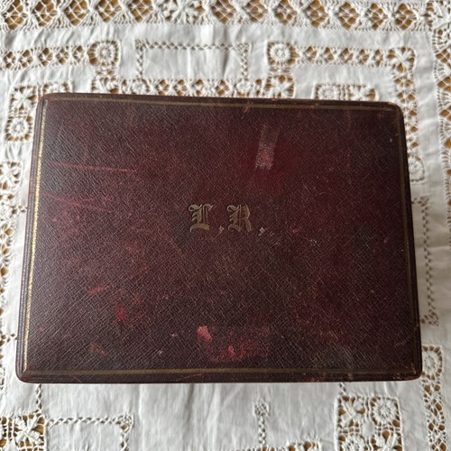 antique leather jewellery display box eBay