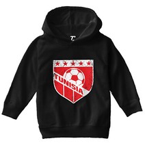 Tunisia Soccer - Distressed Tunisian Badge Proud Pride Toddler/Youth Hoodie