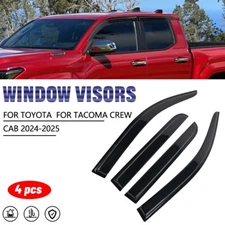 Window Visor Wind Deflectors Rain Guard For Toyota for Tacoma Crew Cab 2024+ US