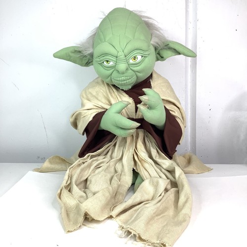 Rara statuina peluche YODA Star Wars Applause Lucasfilm LTD 23" Xlarge 1999  - Foto 1 di 6