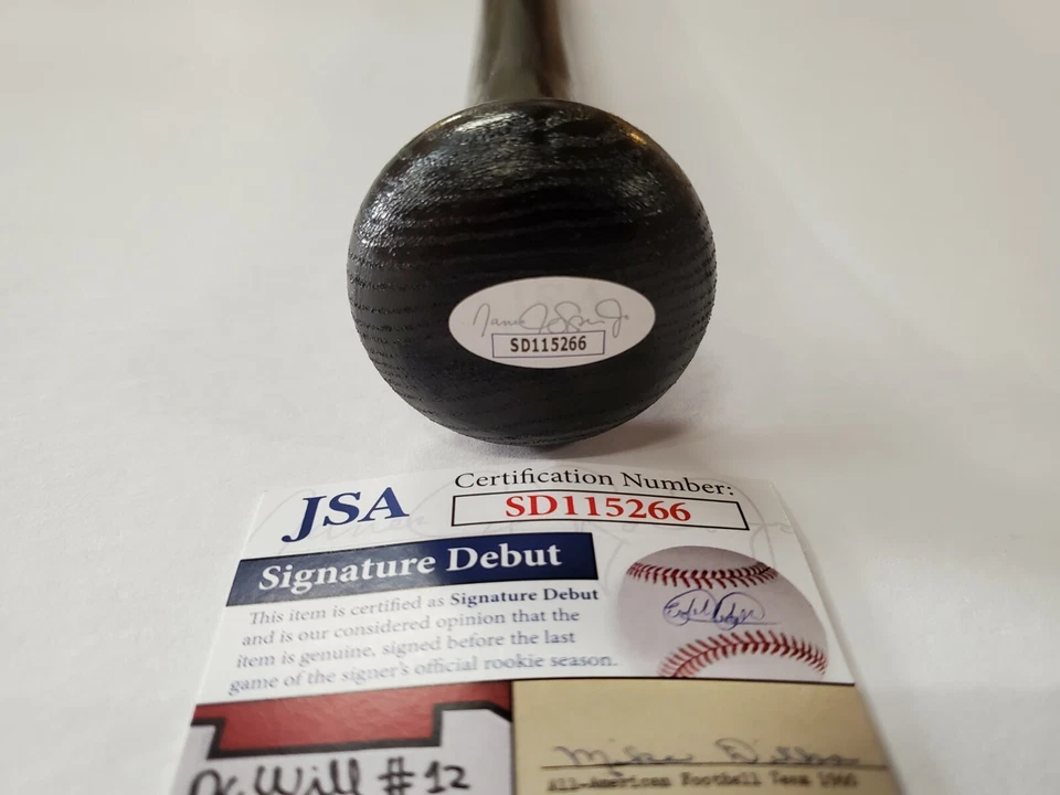 OSWALD PERAZA AUTOGRAPHED SIGNED BASEBALL BAT JSA COA - Image 4 of 4