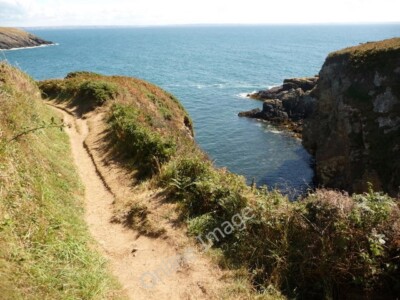 Photo 6x4 St. Davidu00e2u0080u0099s: coast path at St. Nonu00e2u0080 c2010