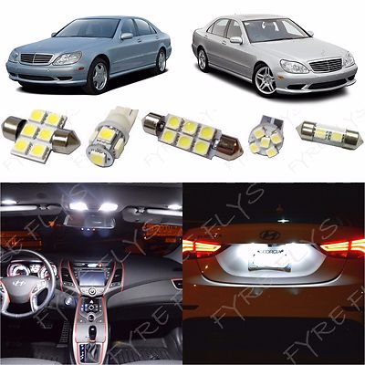 19x White LED lights interior package kit for 1998-2006 Mercedes S-Class ZS1W