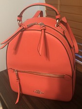 orange coach backpack