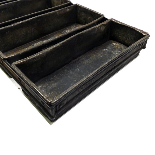 (Lot of 10) Ekco 54 Vintage 4-Strap Commercial Baking Pans 25.25"Lx 15"Wx 2.5"H - Picture 5 of 6