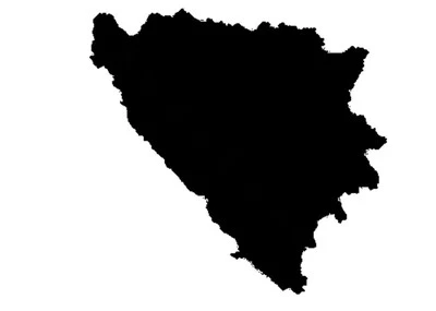 2 adesivi auto Bosnia "Bosna in Erzegovina" Bosnia 11 cm sticker decalcomania