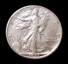 1943 D Walking Liberty Half Dollar 50 Cents High Grade