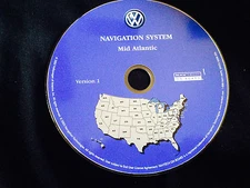 2004 VW VOLKSWAGEN TOUAREG NAVIGATION MAP DISC CD 8 Mid Atlantic VA PA MD DE NJ