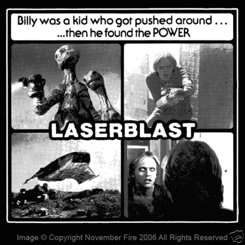 Laserblast Alien Invasion MST3K Campy Star Wars Creature Feature Shirt NFT214 - Picture 1 of 5