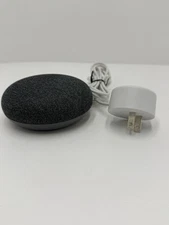Google Home Mini Smart Speaker Charcoal Voice Assistant WiFi H0A w Power Cord