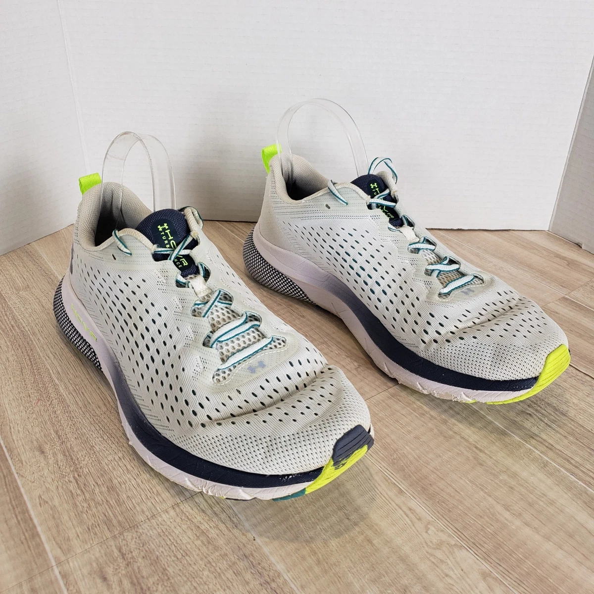 Under Armour Men\'s HOVR Turbulence Marble Running‎ Shoes, Green/White Sz 10.5 Under Armour HOVR Turbulence 2 White Green for sale | eBay main image 3