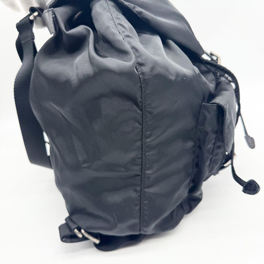 PRADA backpack Saffiano leather triangular logo b… - image 5