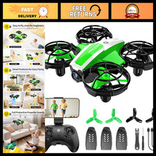 Mini FPV Drone with 1080P HD Camera, RC Nano Quadcopter, Gesture Control, 3 Batt