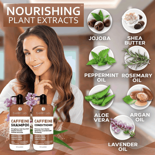 Koffein Shampoo und Conditioner Set Volumizing Boosting für Frauen Männer feines Haar - Bild 4 von 7