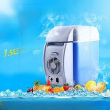 Mini congelatore auto portatile 7,5 L 12 V scaldavivande frigorifero elettrico scatola da viaggio UK