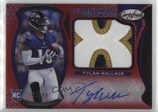 2021 Certified Freshman Fabric Signatures Mirror Red /99 Tylan Wallace Auto 0pm