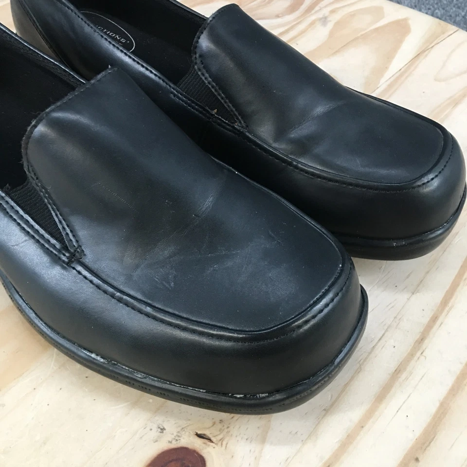 Zapatos SafeTstep para mujer 9,5 negros mocasines imitación cuero cómodos antideslizantes Foto 3 de 4