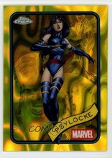 2025 Topps Chrome Marvel Comics Yellow Lava Refractor Psylocke #135 p8v