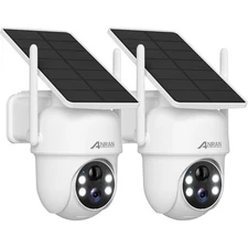 Solar Cameras Wireless Outdoor,2K Cameras for Home with Fixed Solar Panel, 36...